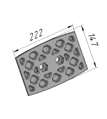 Р-322(S) (CLB20.8.3.4-4; 12293144) Лопатка SANY (CLB20)